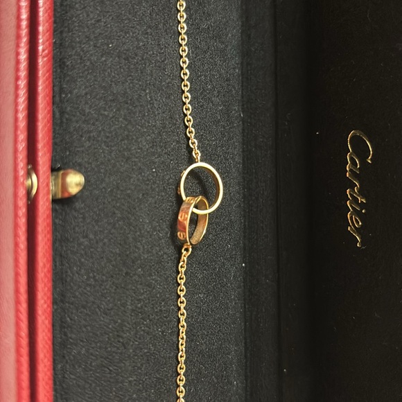 CARTIER Baby love Bracelet bracelet- rose gold interlocking rings - Picture 3 of 5